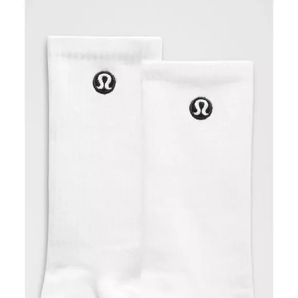 Unisex Daily Essential Crew Socks - White - Picture 2 of 3